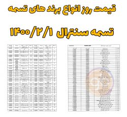 لیست قیمت تسمه سنترال