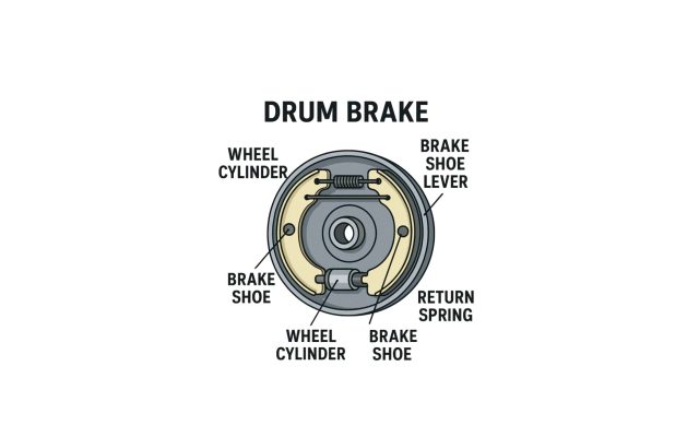 اجزای داخل ترمز کاسه ای