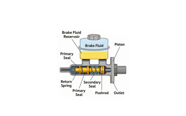اجزای پمپ ترمز خودرو