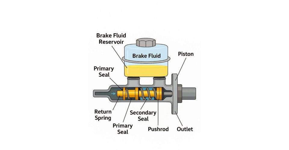 اجزای پمپ ترمز خودرو